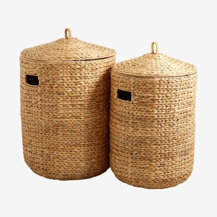 COSNA vaskekurv i vannhyakint - 2 stykker - natur Nordal STORAGE
