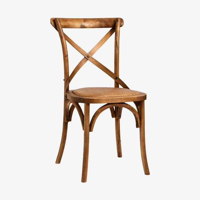 CROSS spisebordstol med kryss - natur Nordal CHAIRS+ARM