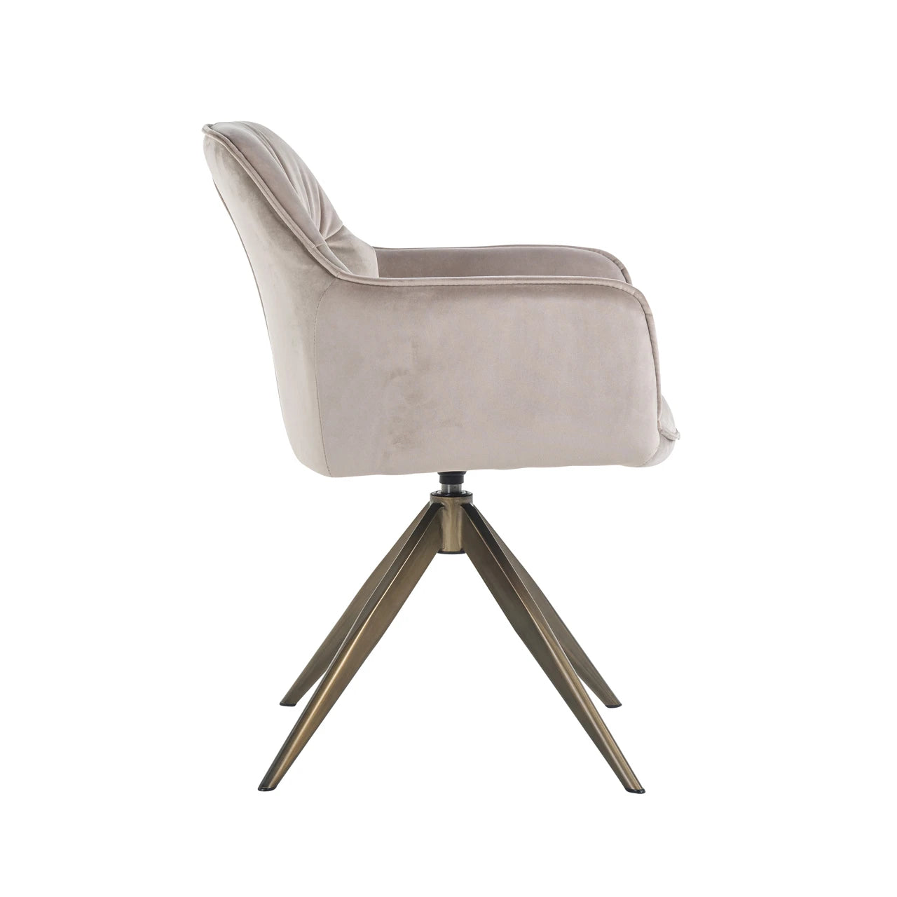 Spisestol Aline khaki fløyel svingbar flammehemmende Richmond Interiors Spisestol