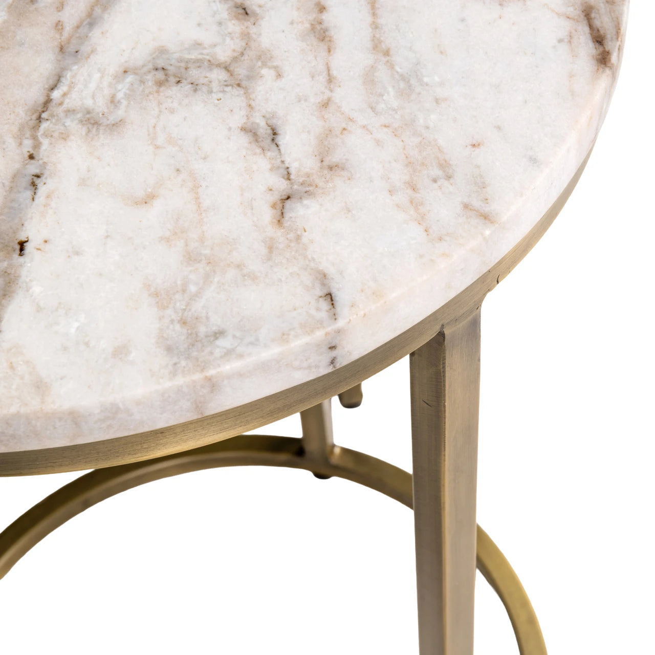 Endebord Bottega Blush beige sett med 2 Richmond Interiors Sidebord