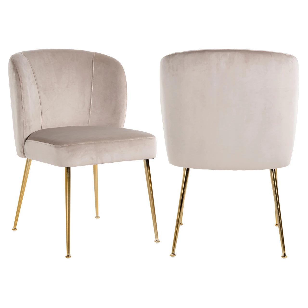 Spisestol Cannon khaki fløyel Richmond Interiors Spisestol