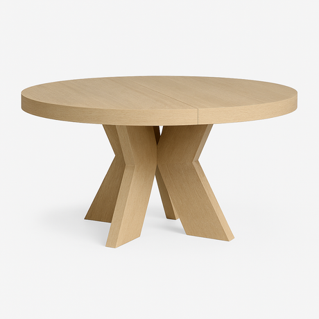 Spisebord Cleveland Ø150 2 x inklusive ileggsplater Homefactory Spisebord