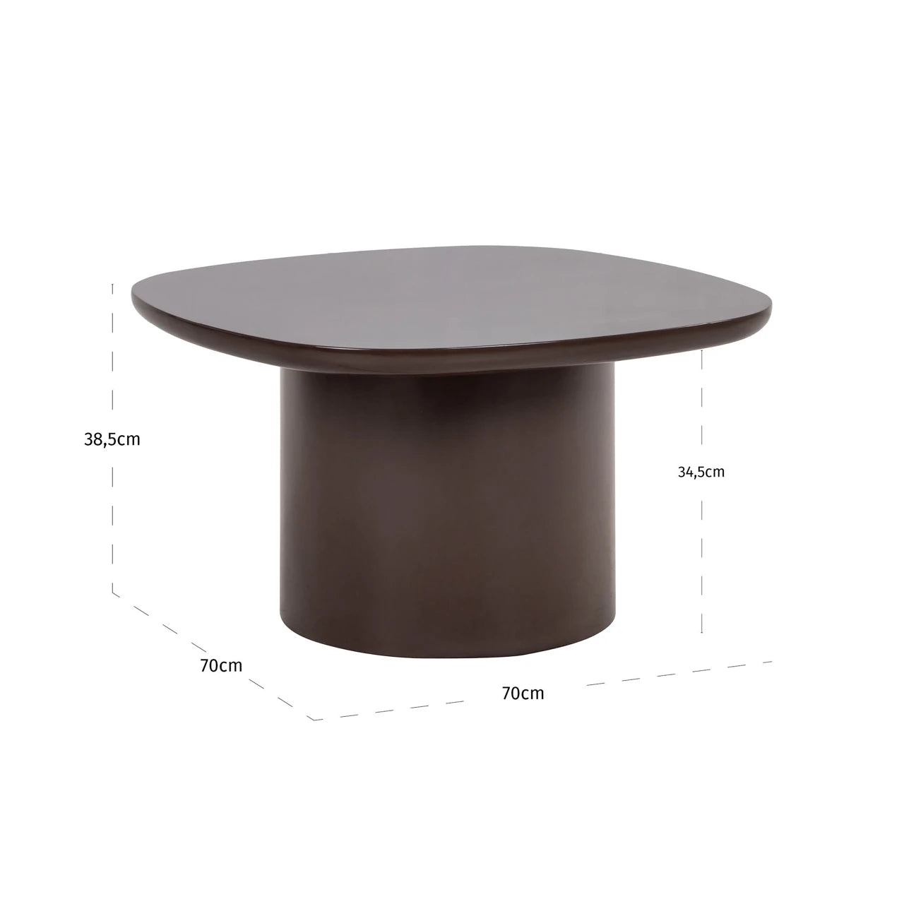 Endebord Almundi sjokoladebrun Richmond Interiors Sidebord