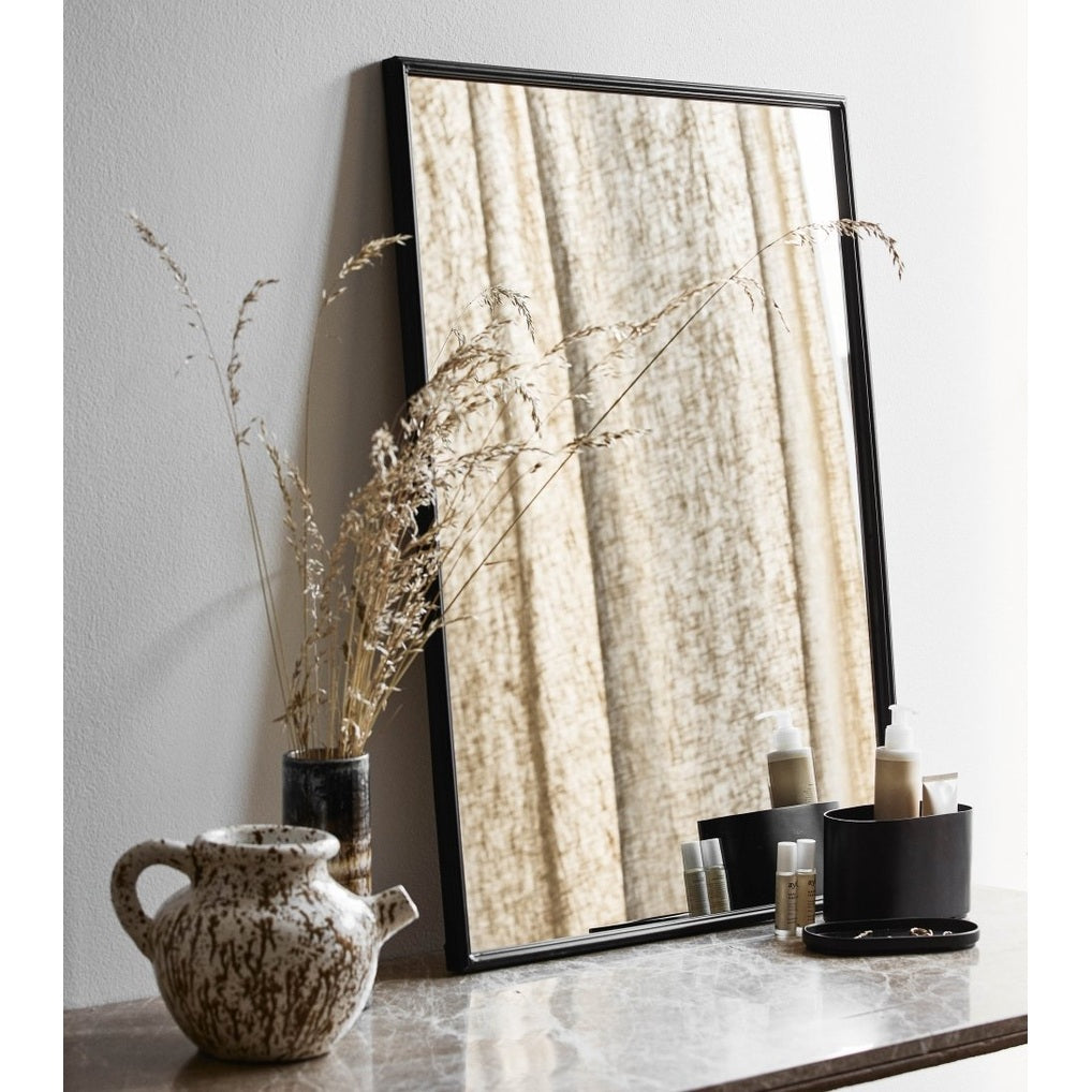 DOWNTOWN speil med jernramme - h80 cm - svart Nordal MIRRORS