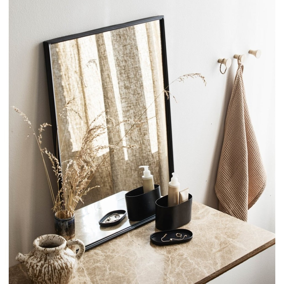 DOWNTOWN speil med jernramme - h80 cm - svart Nordal MIRRORS