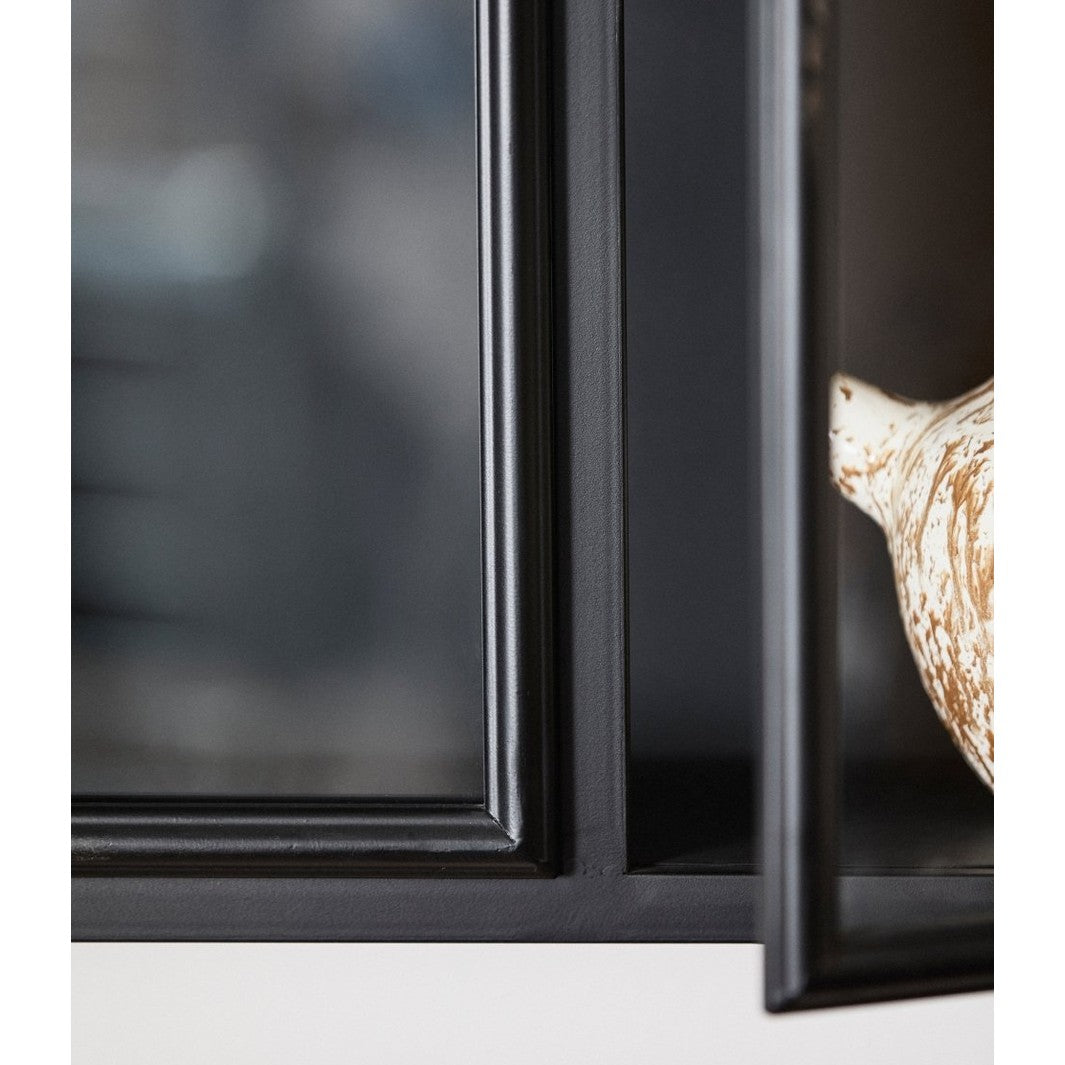 DOWNTOWN-veggskap i jern - 121x80 - sort Nordal WALL/ DISP