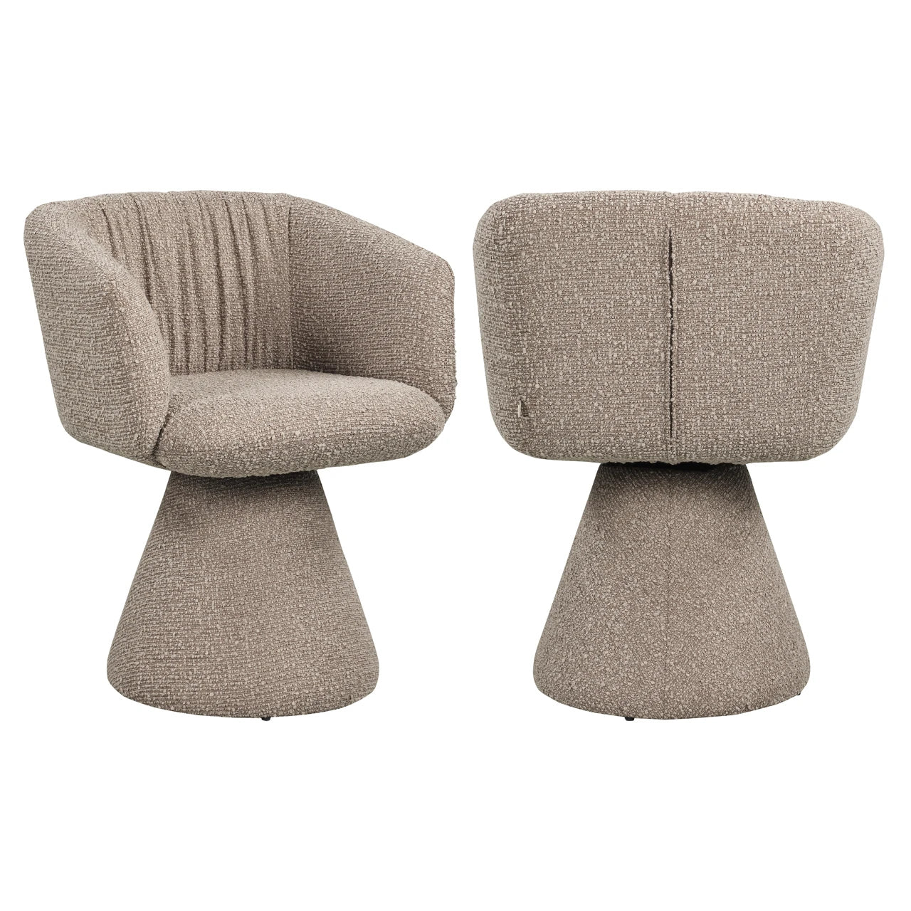 Spisestol Madeline mocca kraftig swivel Richmond Interiors Spisestol