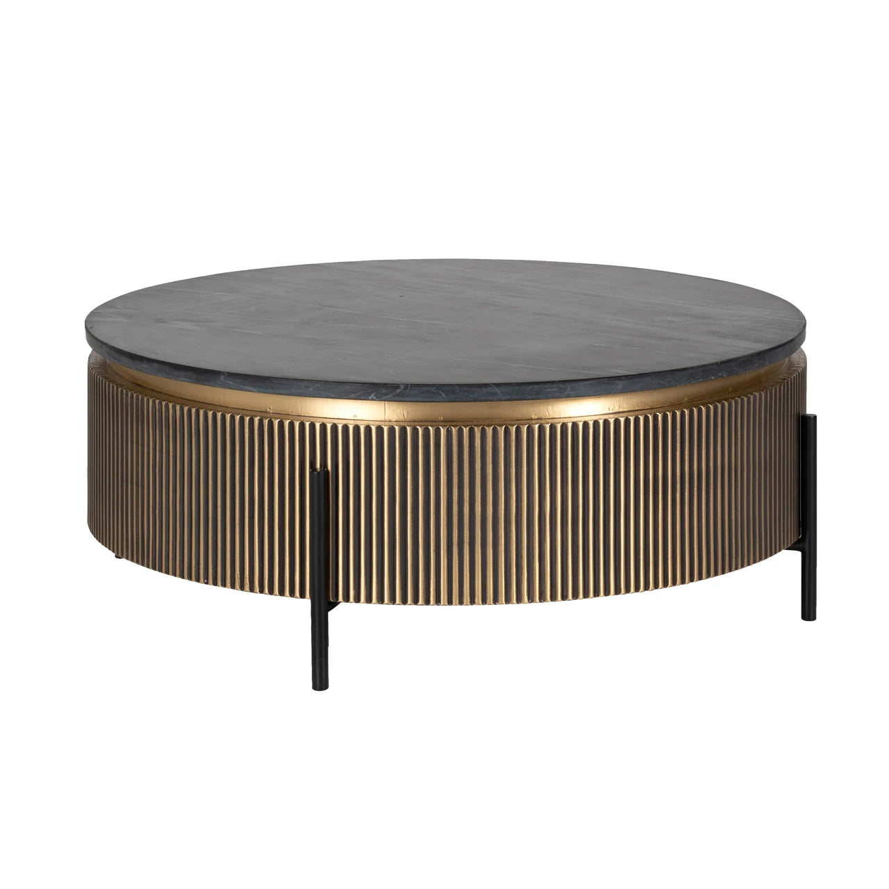 Salongbord Ironville gull 90Ø Richmond Interiors Sofabord
