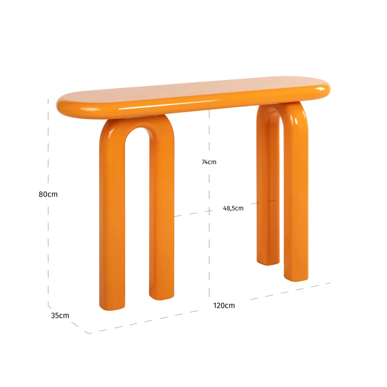 Konsoll Rascal oransje Richmond Interiors Konsollbord