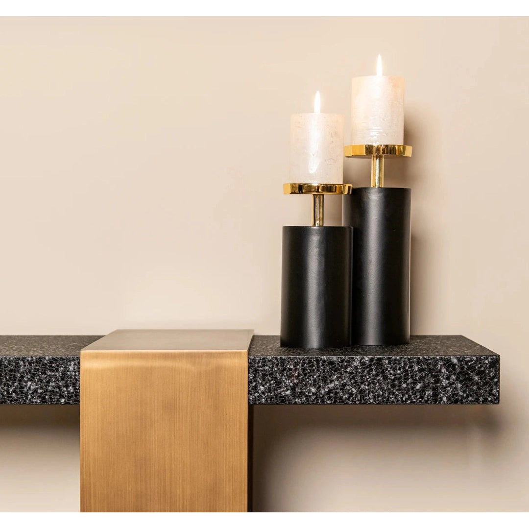 Konsoll Alexander Jones svart/gull Bazel Richmond Interiors Konsollbord