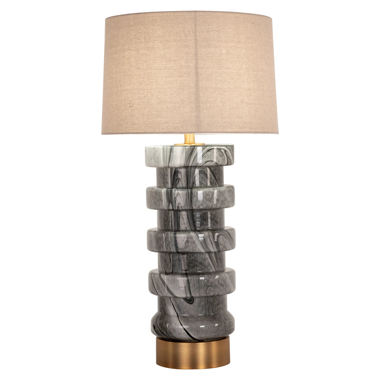 Bordlampe Jaylee svart/hvit Richmond Interiors Bordlampe