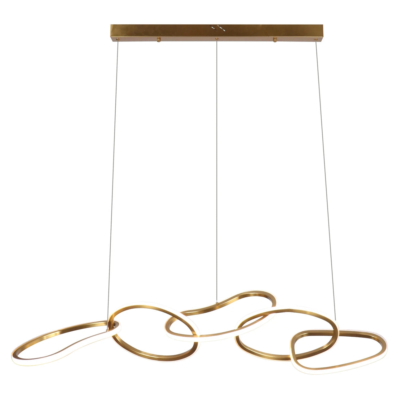 Chandelier Flyn børstet gull Richmond Interiors Taklampe
