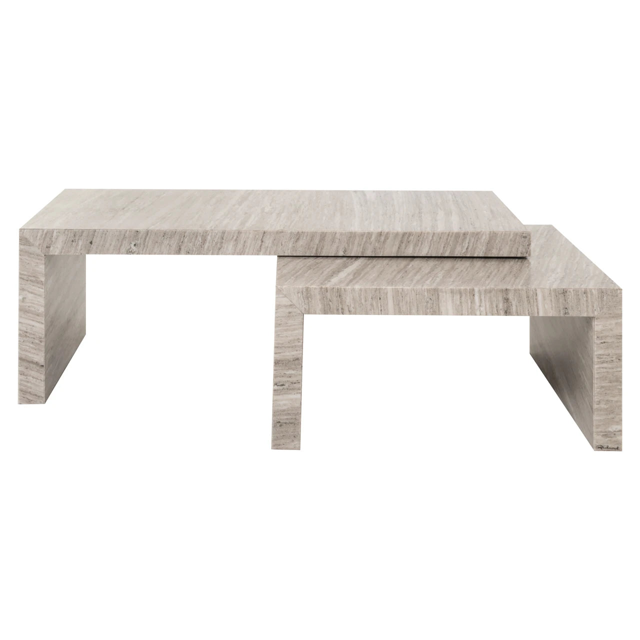 Salongbord Novaz sand Sett med 2 Richmond Interiors Sofabord