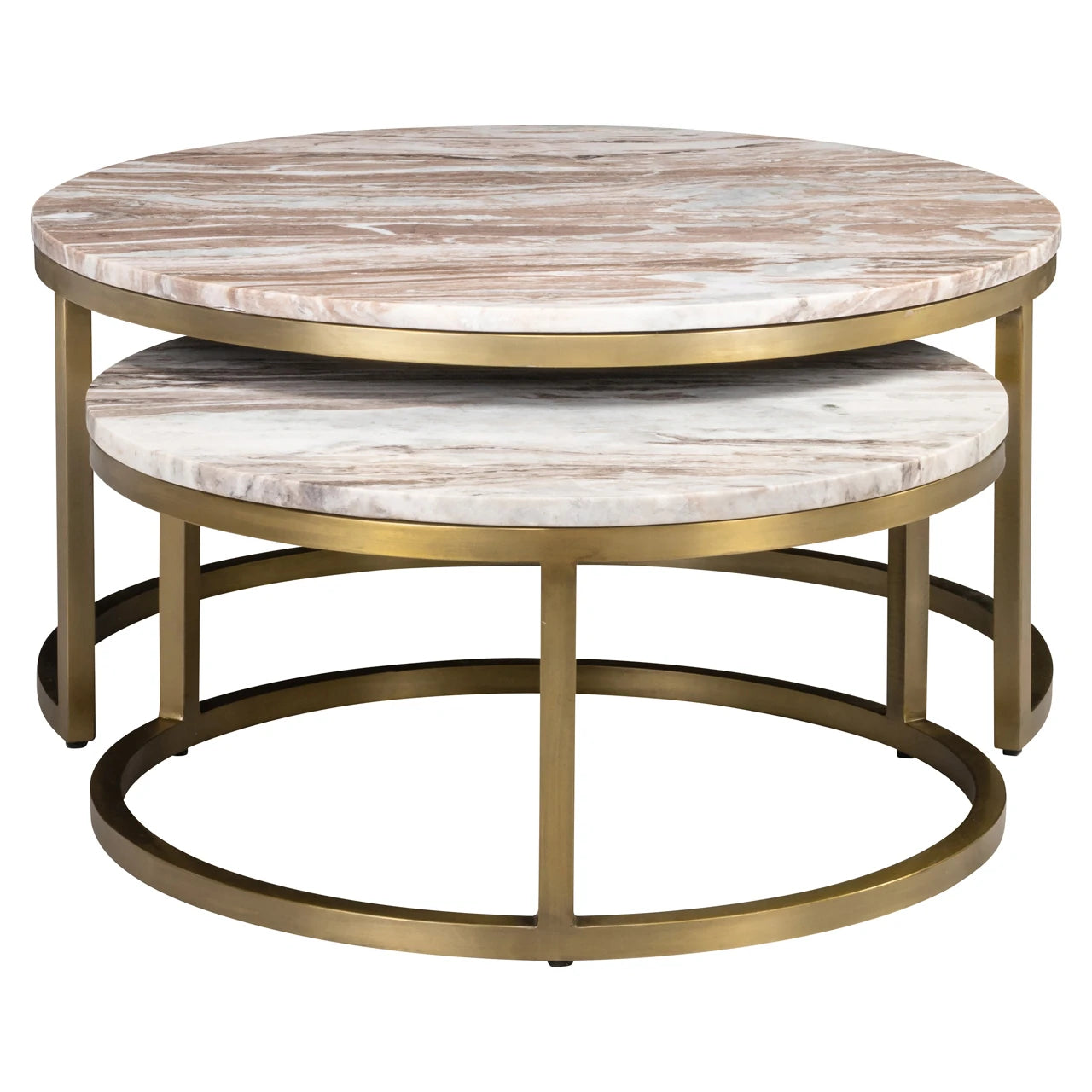 Salongbord Bottega Blush beige Sett med 2 Richmond Interiors Sofabord