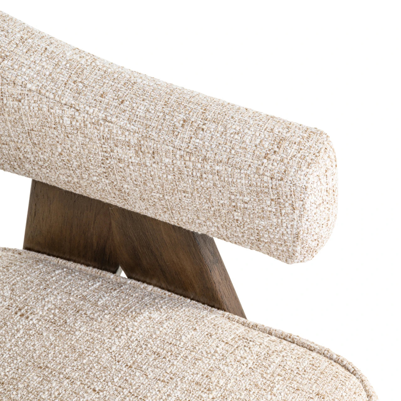 Spisestol Mori kremfarget tweed brannhemmende Richmond Interiors Spisestol