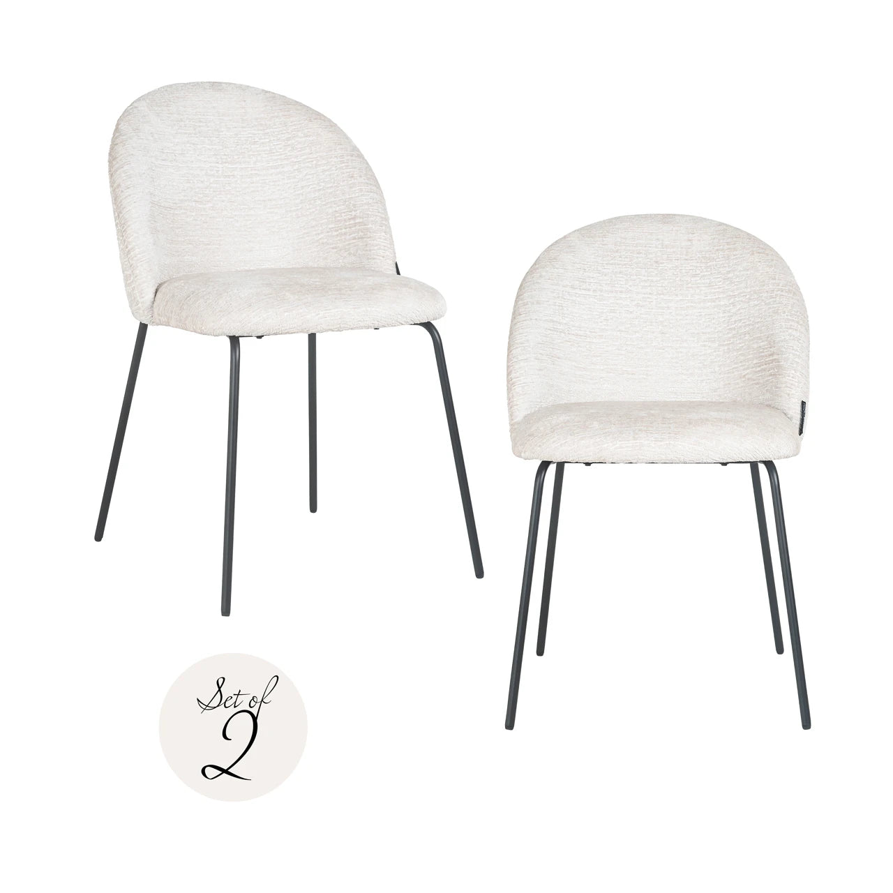 Spisestol Alyssa cream fusion sett med 2 Richmond Interiors Spisestol