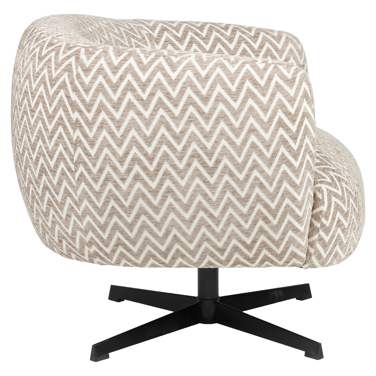 Lounge chair Estelle sand chevron swivel Richmond Interiors Lenestol