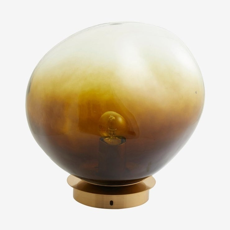 EDFU vegglampe i glass ø28 cm - klar glass/brun Nordal HANG LAMPS