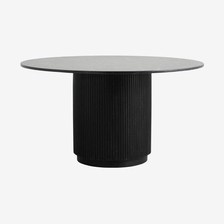 ERIE rundt spisebord i tre og marmor - ø140 cm - sort Nordal TABLES