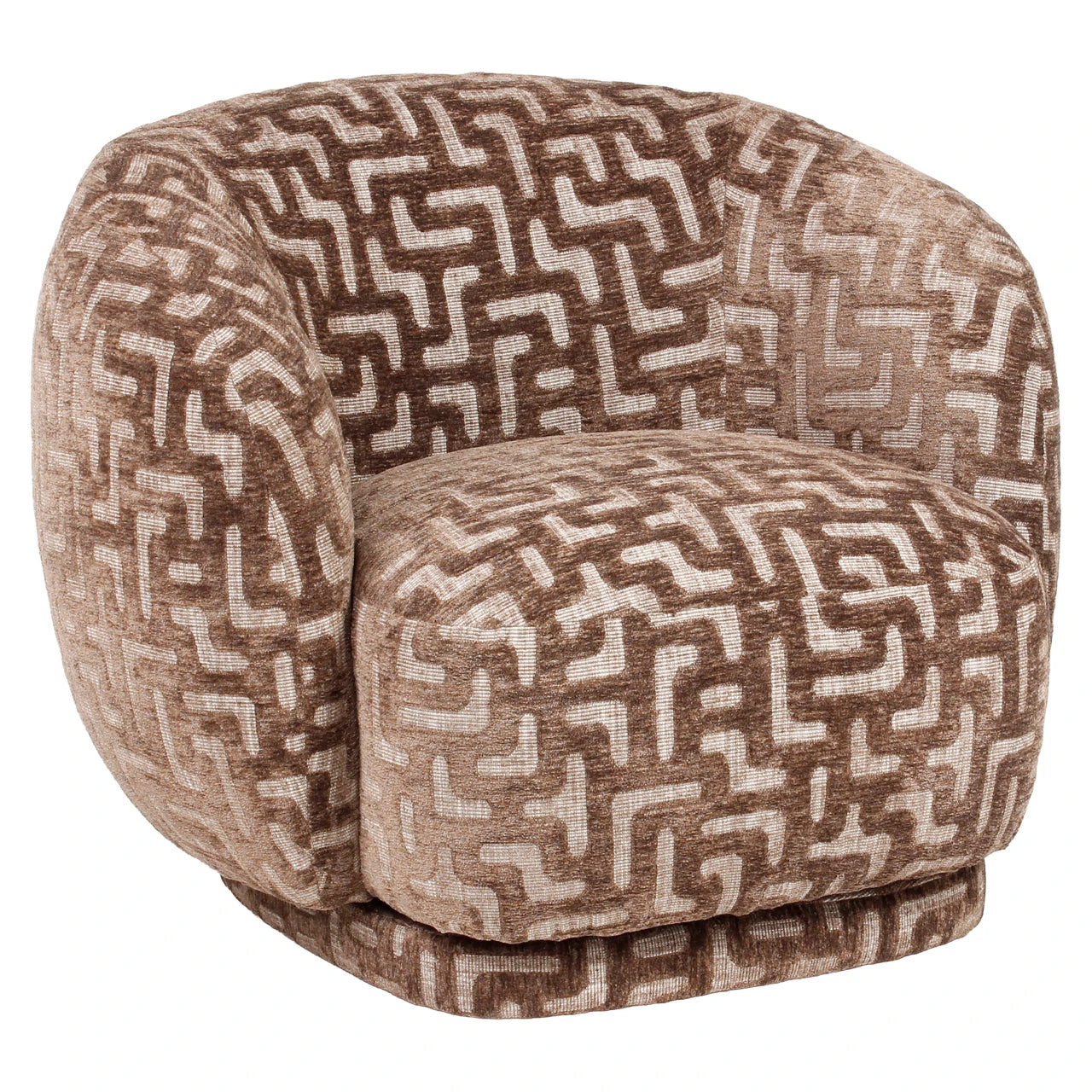 Lounge chair Negreslo brun labyrint Richmond Interiors Lenestol