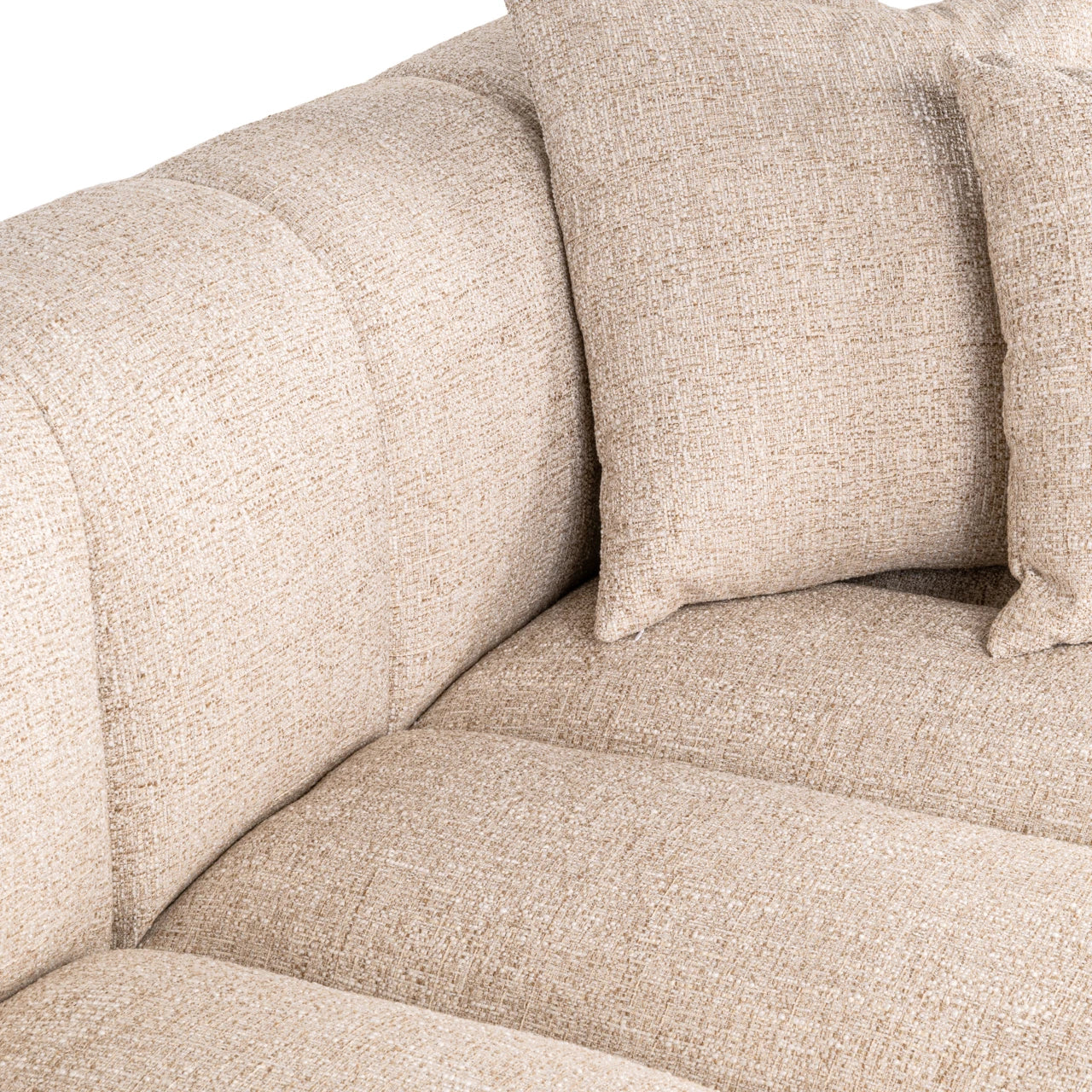 Sofa Novaro krem tweed lounge høyre brannhemmende Richmond Interiors Sofa