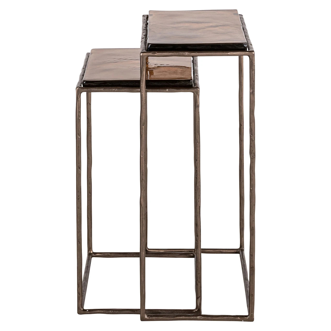 Endebord Villano bronse sett med 2 Richmond Interiors Sidebord