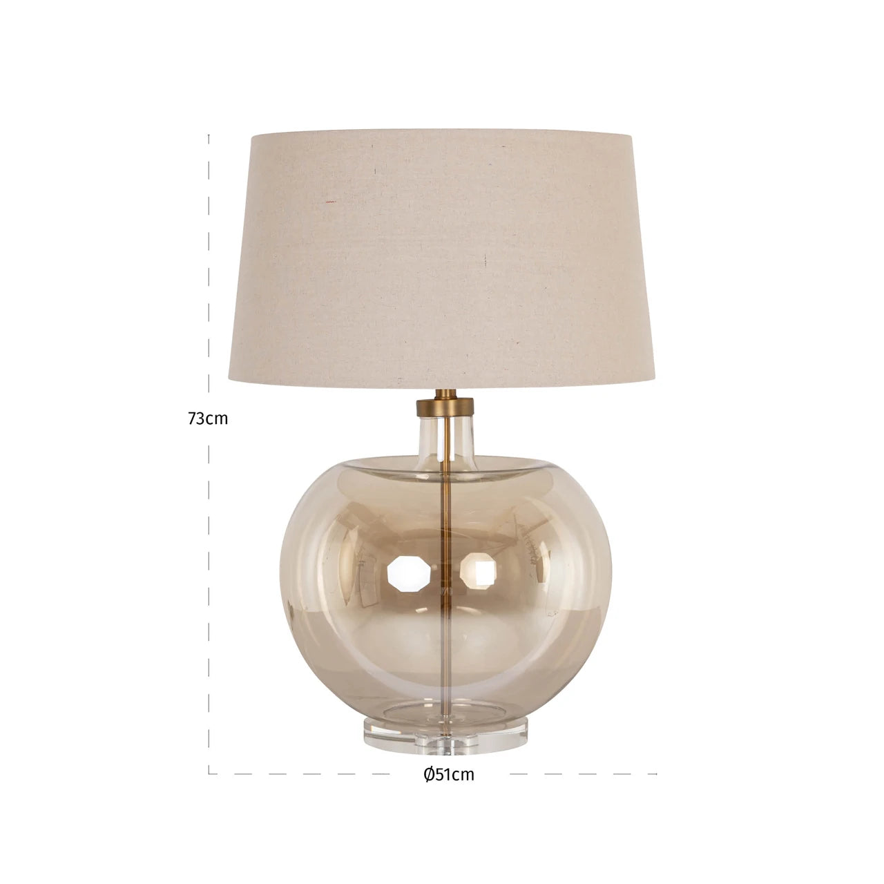 Bordlampe Jazzy amber Richmond Interiors Bordlampe
