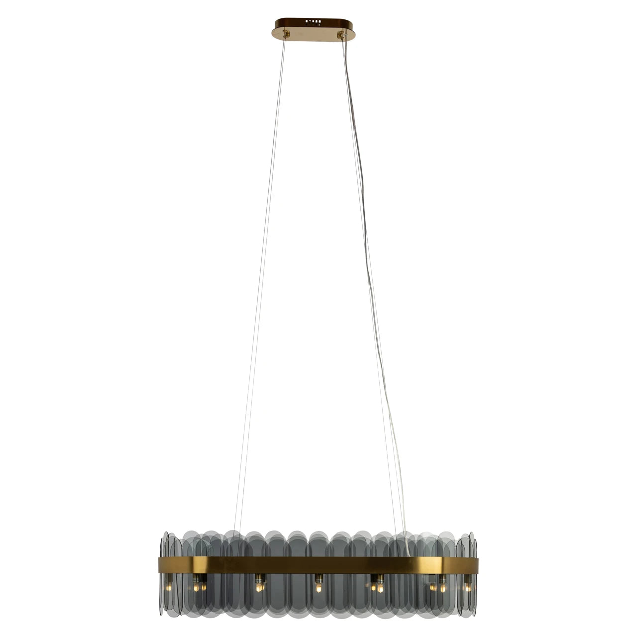 Lysekrone Julio børstet gull Richmond Interiors Taklampe