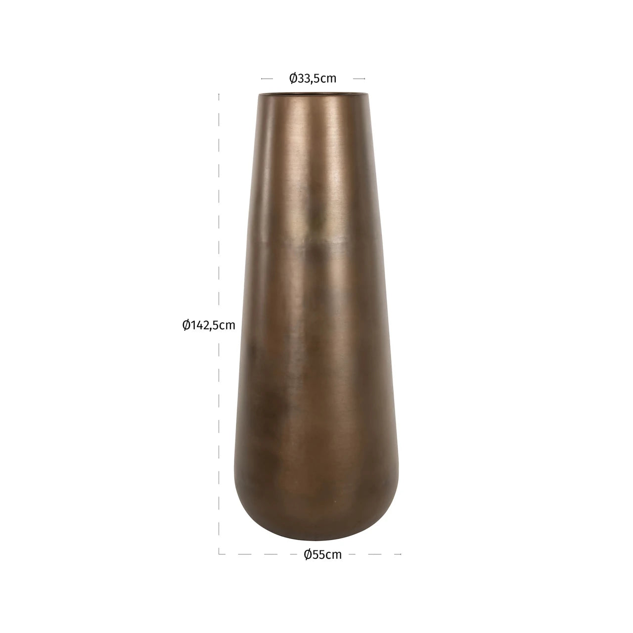 Vase Kenza messing antikk stor Richmond Interiors Vase