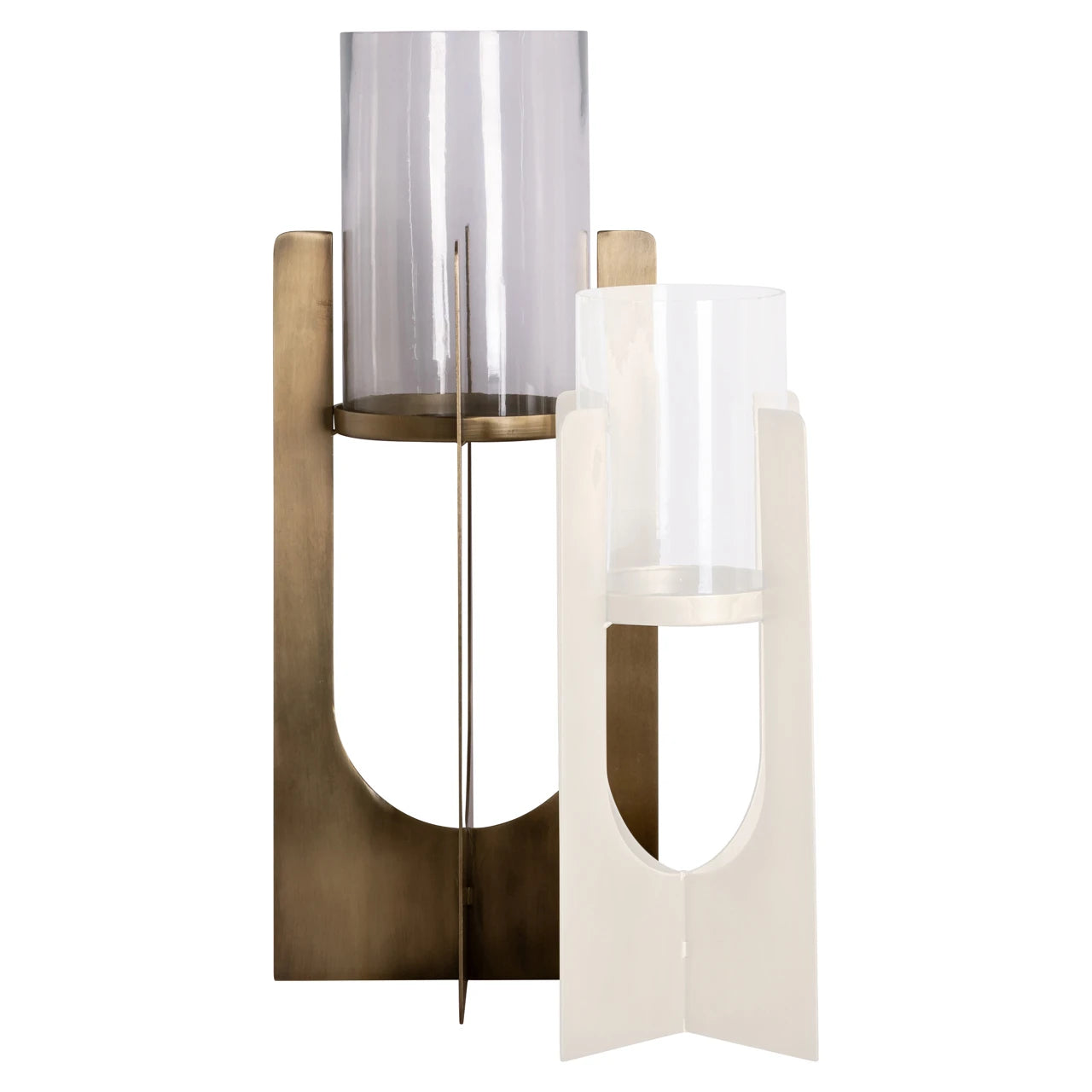 Hurricane light Dalou gold large Richmond Interiors Lanterne og lysglass