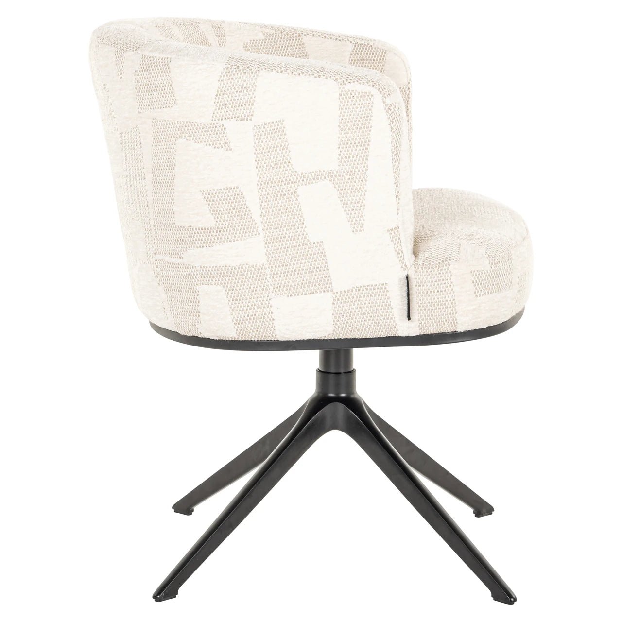 Spisestol Cheyenne beige graffic svingbar Richmond Interiors Spisestol