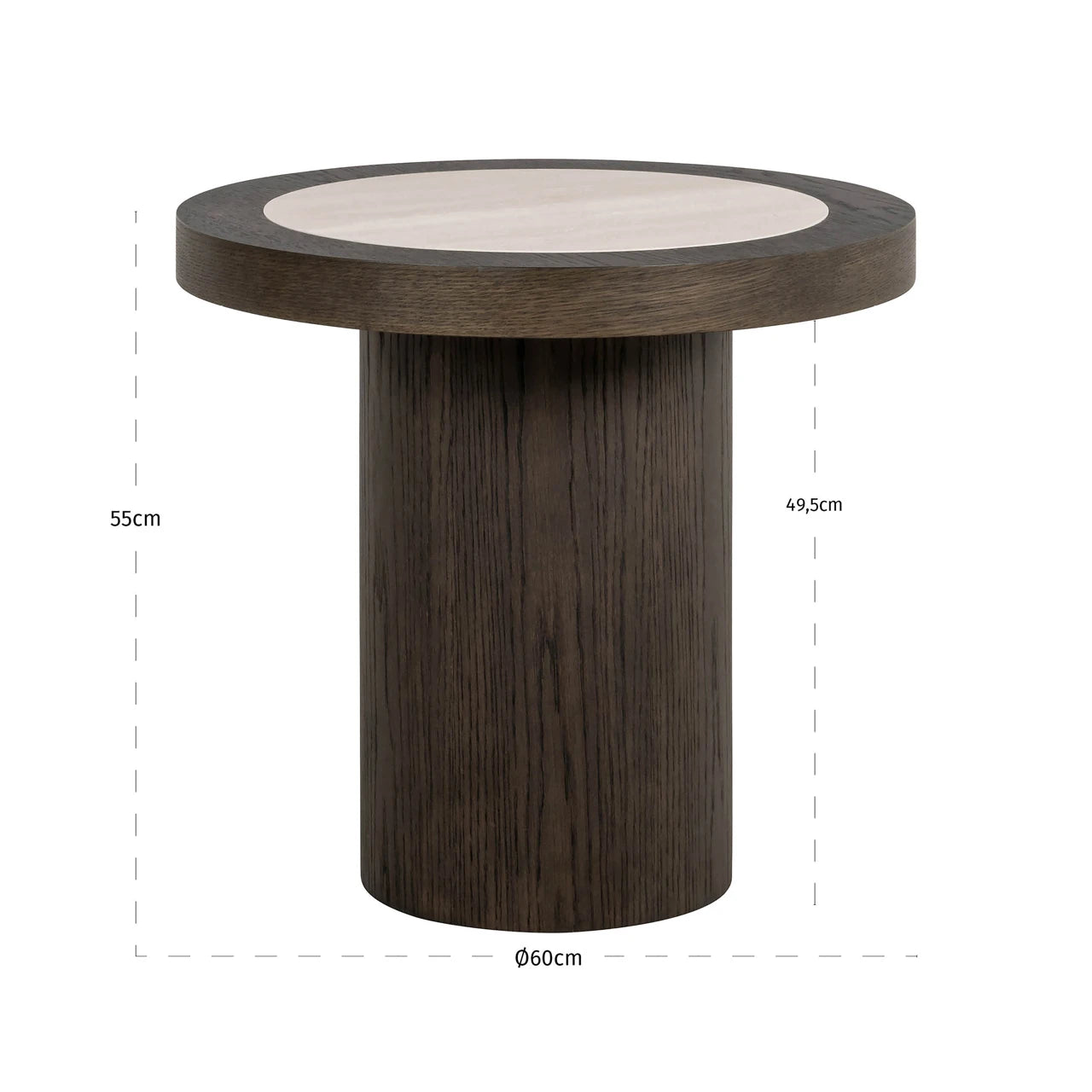 Endebord Nando brun Richmond Interiors Sidebord