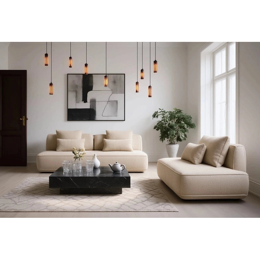 Sofa Tudor natural boldvevd 2,5-seter med flyttbar ryggstøtte Richmond Interiors Sofa