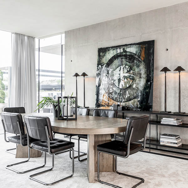 ABSTRACT CIRCLE BROWN Artwood Bilde