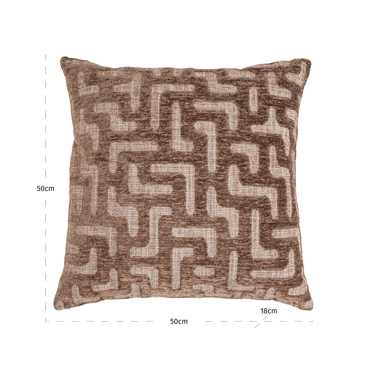 Pute Ivy brun labyrint Richmond Interiors Pute