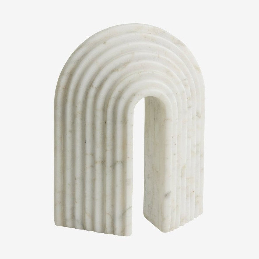 FERRO bokstøtte - hvit marmor Nordal DECO ITEMS