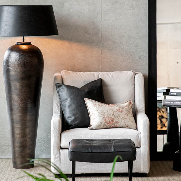 SHADE CLASSIC Leather ebony Outletvare Artwood Lampeskjerm