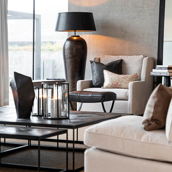 SHADE CLASSIC Leather ebony Outletvare Artwood Lampeskjerm