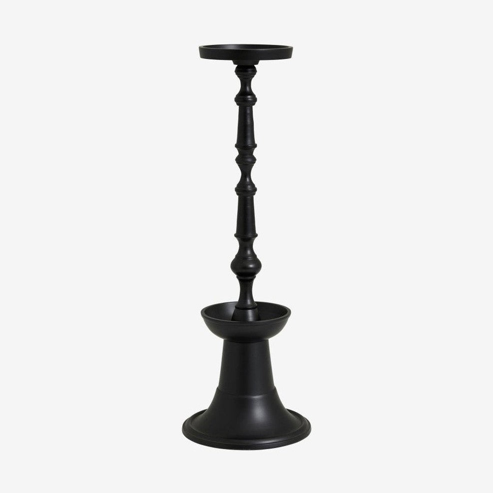 FLORES høye lysestang for blokklys - h48 cm - sort Nordal CANDLEHOLD