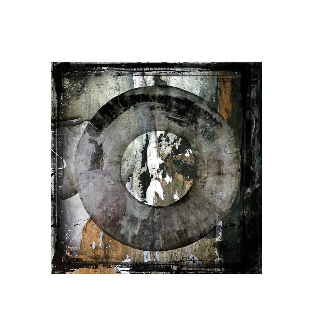 ABSTRACT CIRCLE BROWN Artwood Bilde