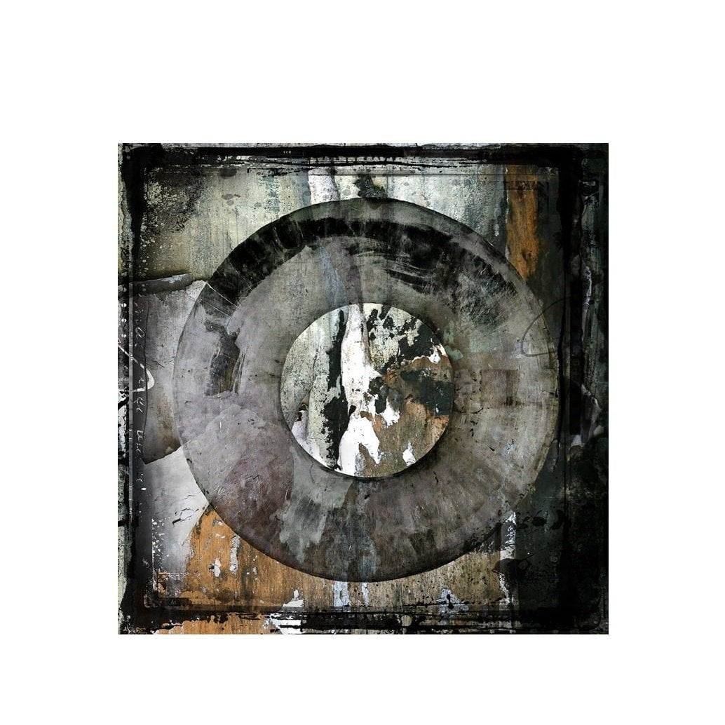 ABSTRACT CIRCLE BROWN Artwood Bilde