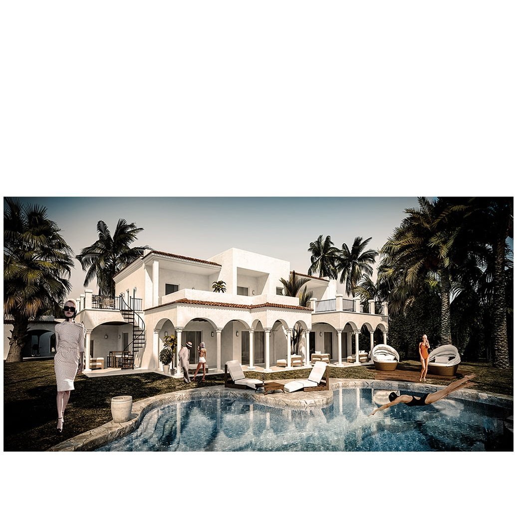 Afternoon in Palm Beach Artwood Bilde