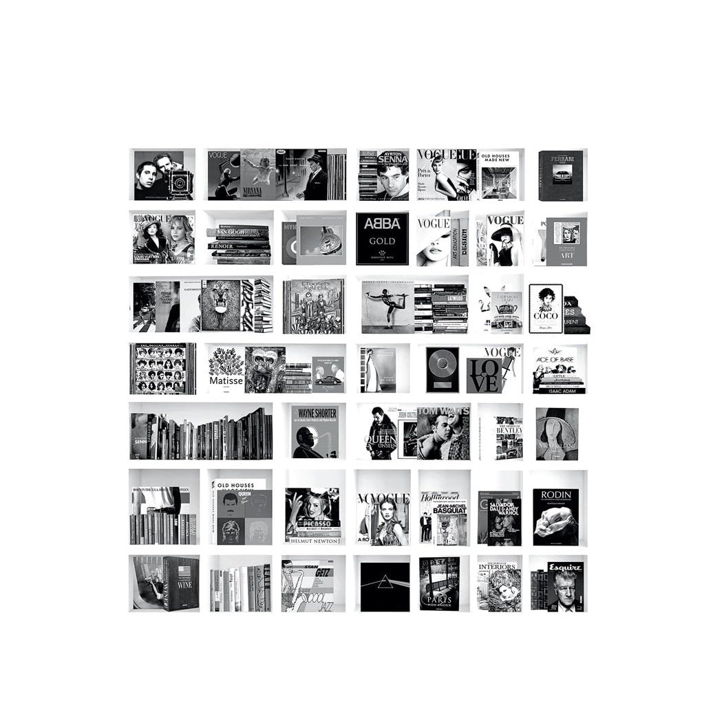 BOOK CASE MUSIC WHITE Artwood Bilde