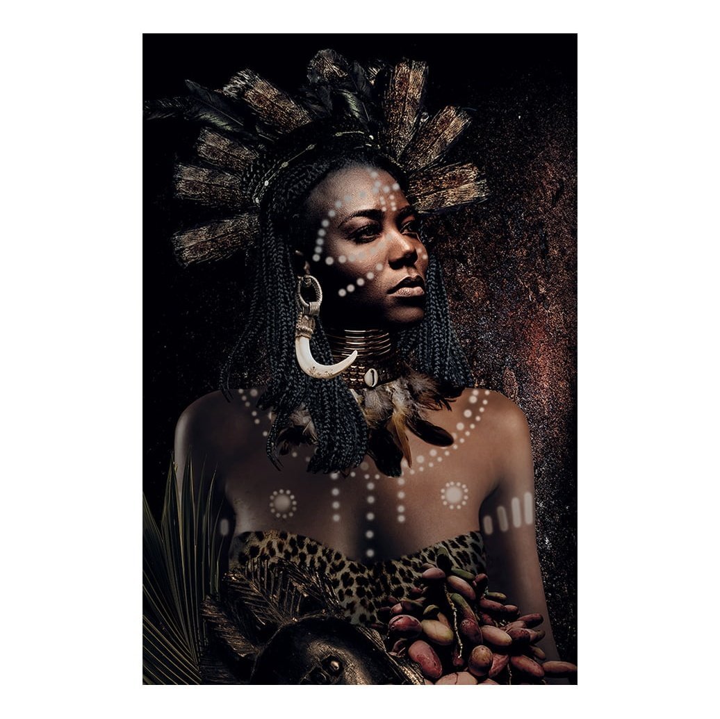 AFRICAN TRIBE WOMAN Artwood Bilde