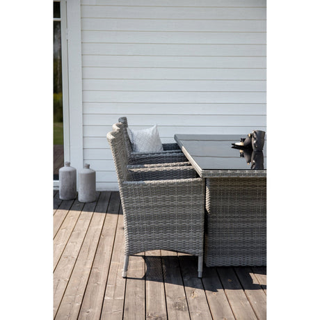 Padova Spisebord 200*100 + Malin Karmstol med pute Venture Design Spisegruppe