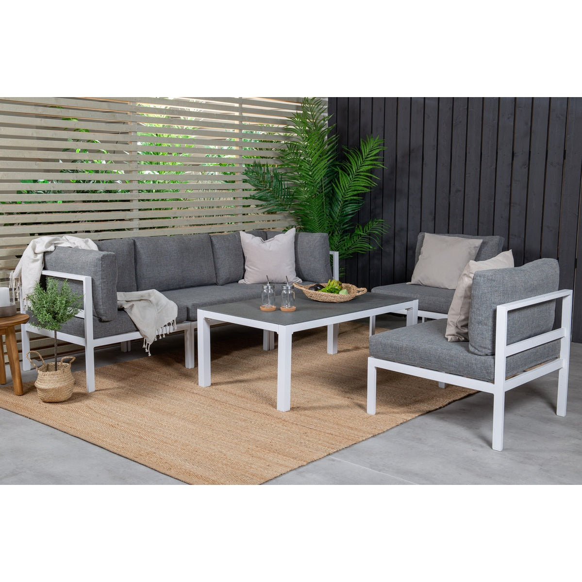 Louge set Copacabana sett 5 deler - Copacabana bord Venture Design Loungegruppe