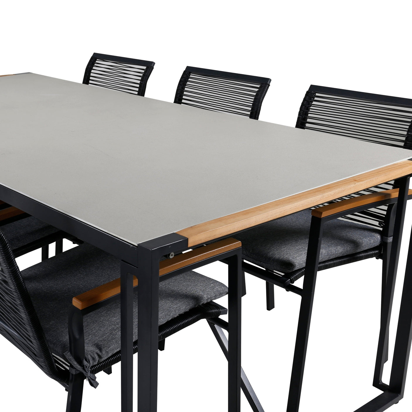 Texas Spisebord 200*100 + Dallas spisestoler Venture Design Spisegruppe
