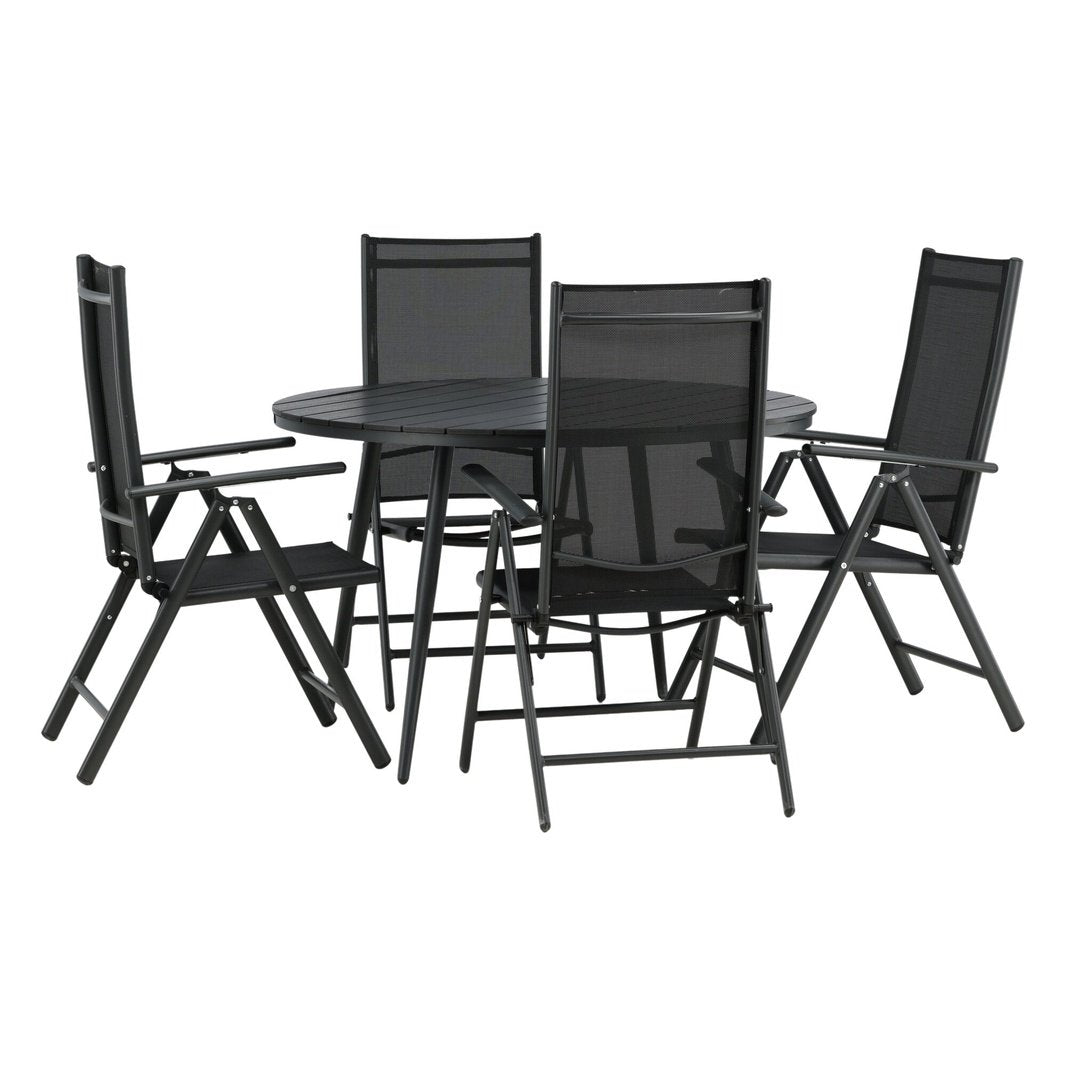 Break Spisebord Rundt 120ø + Break stoler Venture Design Spisegruppe