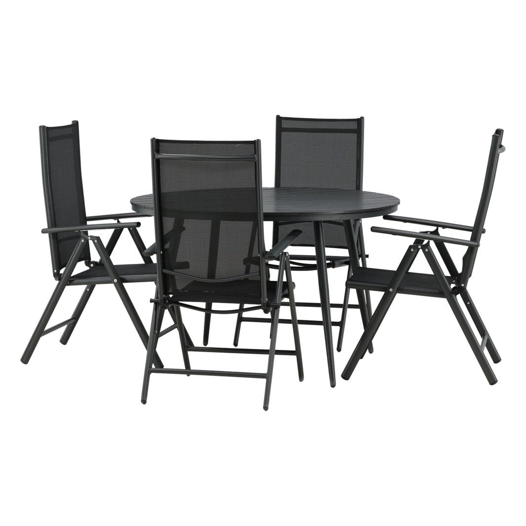 Break Spisebord Rundt 120ø + Break stoler Venture Design Spisegruppe