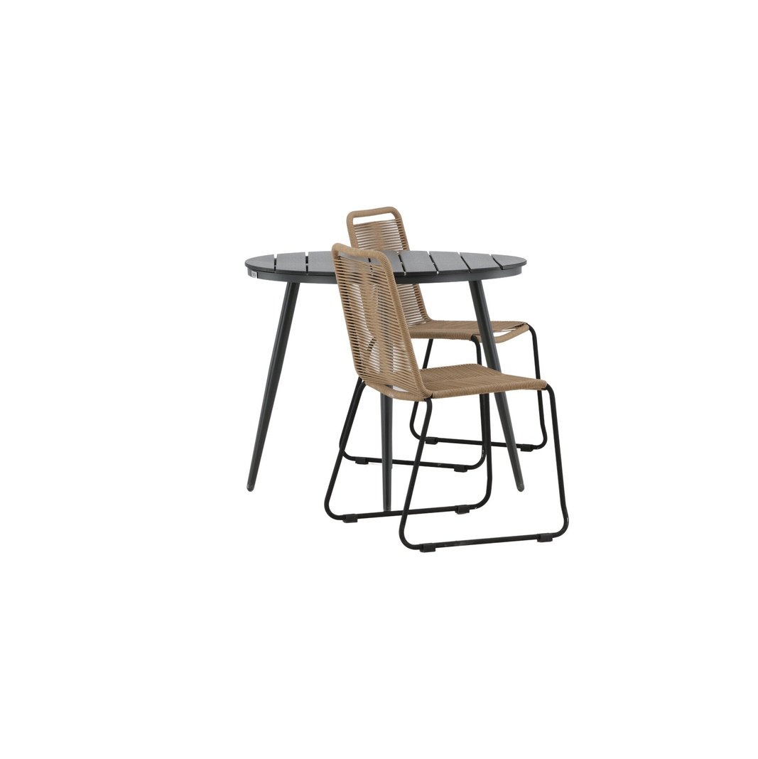 Break Spisebord Rundt 90ø + Lindos Venture Design Spisegruppe